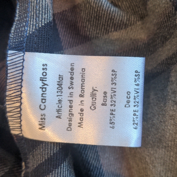 Miss Candyfloss Christa-Lee Navy Plaid Midi Dress with Pockets - Picture 8 of 14